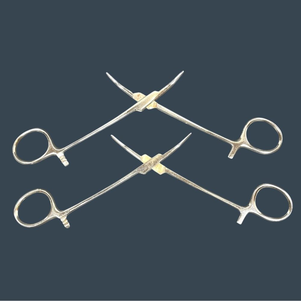 VTG Lot Stainless Steel Forceps Hemostat Scissor Clamp Medical Instrument Set - Picture 4 of 9